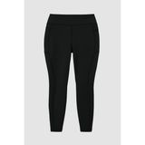 Tommy Life Siyah Esnek Standart Fit Performans Battal Büyük Beden Kadın Tayt - 94652 - XL