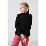 Tommy Life Siyah Kalın Yumuşak Dokulu Standart Fit Nakışlı Polar Kız Çocuk Sweatshirt - 75154 - 7 - 8 Yaş