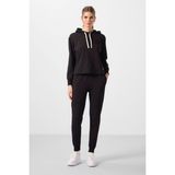 Tommy Life Siyah Kapüşonlu Oversize Kadın Eşofman Takım - 95336 - Siyah - Siyah