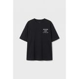 Tommy Life Siyah Oversize Kısa Kollu Baskılı Kız Çocuk T-Shirt - 75175 - 10 - 11 Yaş