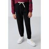 Tommy Life Siyah Pamuklu Kalın İçi Tüylü Yumuşak Dokulu Standart Fit Baskılı Erkek Çocuk Eşofman Alt - 11225 - 11 - 12 Yaş