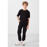 TOMMY LIFE Siyah Standart Fit Dokuma Hafif Esnek Chino Erkek Çocuk Pantolon - 11271