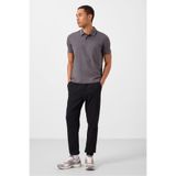 TOMMY LIFE Siyah Standart Fit Dokuma Hafif Esnek Chino Erkek Pantolon - 82176