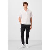 TOMMY LIFE Siyah Standart Fit Dokuma Hafif Esnek Chino Erkek Pantolon - 82177