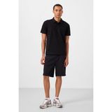 Tommy Life Siyah Standart Fit Dokuma Hafif Esnek Chino Erkek Şort - 81293 - 2XL