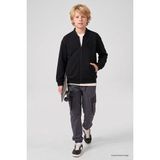 Tommy Life Siyah Standart Fit Kolej Yaka Fermuarlı Basic Erkek Çocuk Ceket - 11326 - 8 - 9 Yaş