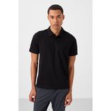 Tommy Life Siyah Standart Kalıp Basic Polo Yaka Erkek T-Shirt - 87748 - XL