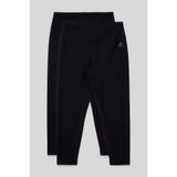 TOMMY LIFE Slim Fit 2li Paket Siyah Büyük Beden kadın Tayt - 94650