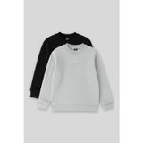 TOMMY LIFE Standart Fit 2li Paket Siyah-Taş Erkek Çocuk Sweatshirt - 11232