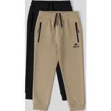 TOMMY LIFE Standart Fit Basic 2li Paket Siyah-Koyu Bej Erkek Çocuk Eşofman Alt - 64042