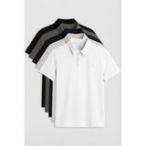 Tommy Life Standart Fit Basic Polo Yaka 5li Paket Erkek T-Shirt - 87768 - Renkli