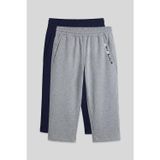 Tommy Life Standart Kalıp 2li Paket İndigo-Gri Melanj Melanj Erkek Kapri - 83092