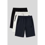 Tommy Life Standart Kalıp 3lü Paket Siyah-Lacivert-Ekru Erkek Şort - 81136 - Siyah - Lacivert - Ekru