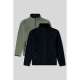 Tommy Life Standart Kalıp Dik Yaka 2li Paket Lacivert-çağla Erkek Polar Sweatshirt - 87992 Lacivert - Yeşil