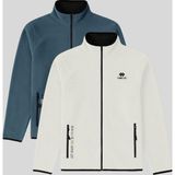 TOMMY LIFE Standart Kalıp Dik Yaka 2li Paket Petrol-Ekru Erkek Polar Sweatshirt - 87992