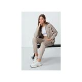 Tommy Life T10BY-95306_01 Bayan Ceket/dar Paça Eşofman Takımı Koyu Bej