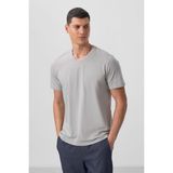 Tommy Life Taş Basic Kısa Kol Standart Kalıp V Yaka Erkek T-Shirt - 87912 - 2XL