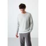 Tommy Life Taş Basic O Yaka Rahat Form Erkek Sweatshirt - 88053
