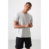 Tommy Life Taş Nefes Alan Dokulu İnce Esnek Standart Fit Erkek Performans T-Shirt - 88388 - 2XL