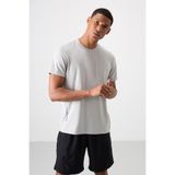 TOMMY LIFE Taş Nefes Alan Dokulu Ince Esnek Standart Fit Erkek Performans T-shirt - 88388