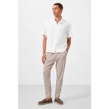 TOMMY LIFE Taş Standart Fit Dokuma Hafif Esnek Chino Erkek Pantolon - 82177, Taş, 2XL