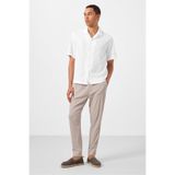 TOMMY LIFE Taş Standart Fit Dokuma Hafif Esnek Chino Erkek Pantolon - 82177