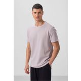 Tommy Life Taş Yüzeyi Dokulu Rahat Form Basic Erkek T-Shirt - 88436