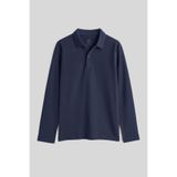 TOMMY LIFE TOMMYLIFE Siyah Polo Yaka Basic Uzun Kollu Erkek Çocuk T-Shirt - 11170, T14EG-11170
