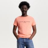 Tommy Sıfır Yaka Erkek T-Shirt - Ekru