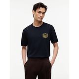 Tommy Sıfır Yaka Erkek T-Shirt - Siyah - XL