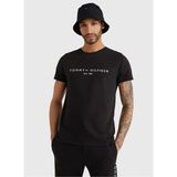 Tommy Sıfır Yaka Erkek T-Shirt - Siyah