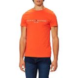 Tommy Sıfır Yaka Erkek T-Shirt - Turuncu - XL