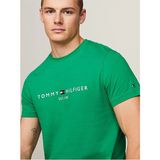 Tommy Sıfır Yaka Erkek T-Shirt - Yeşil - 2XL