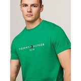 Tommy Sıfır Yaka Erkek T-Shirt - Yeşil