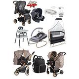 Tommybaby 11 Parça Çeyiz Seti Bebek Arabası,puset,anne Yanı Beşik,anakucağı,mama Sandalyesi,küvettakımı,bebekbakımçantası Antrasit
