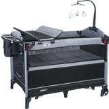 Tommybaby Anne Yanı Beşik Park Yatak Oyun Parkı 70X110 - Gri