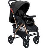 Tommybaby Antrasit Eagle Gold Alüminyum Lüx Çift Yön Bebek Arabası