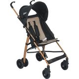 Tommybaby Baston Puset Bebek Arabası 15 kg Taşıma Kapasitesi ile Katlanabilir Pratik Kullanım - Siyah