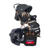 TommyBaby Cool Bebek Arabası Çİft Yönlü Bebek Aarabası Puset Çanta Bebek Çanta Antrasit