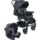 Tommybaby Elegant Travel Çift Yönlü Bebek Arabası 25 kg Taşıma Kapasitesi ile Seyahat Sistem - Antrasit