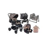 Tommybaby Elegant Yenidoğan Seti Bebek Arabası Beşik Ana Kucağı Kahverengi