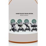 Tommybaby Handy Black New Gri Travel Seyahat Sistem Bebek Arabası