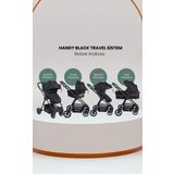 Tommybaby Handy Black New Siyah Travel Seyahat Sistem Bebek Arabası