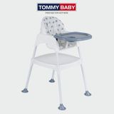 Tommybaby Katlanır Pedli Portatif Mama Sandalyesi Gri