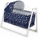 Tommybaby Portatif Yuvam Sepet Beşik Lacivert Sallanır Bebek Beşiği Tekerleksiz Ergonomik Yapı
