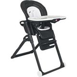 Tommybaby Premium Lüx Mama Sandalyesi 0-3 Yaş İçin Kolay Temizlenebilir Siyah Renkli