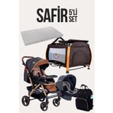 Tommybaby Safir 5Li Set Bebek Arabasi Oyun Parki Canta Yatak