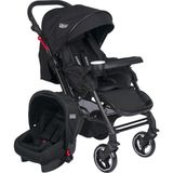 Tommybaby Tornado Travel Çift Yönlü Bebek Arabası Seyahat Sistem Puset Siyah