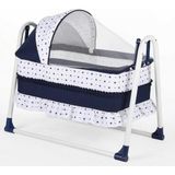 Tommybaby Yuvam Sepet Beşik Portatif Bebek Beşiği Sallanır Beşik - Lacivert
