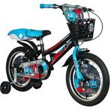 Tommybike 16 Jant Çocuk Bisikleti 5-8 Yaş Erkek Vitessiz Mavi Renkli Aksesuarlı